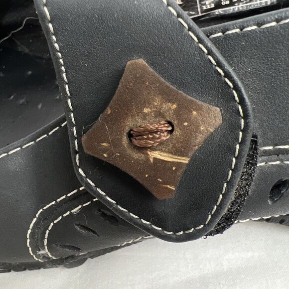 Skechers 47564 Black Leather Casual Mary Jane Flats Shoes Women's Size 8.5 - Picture 9 of 14